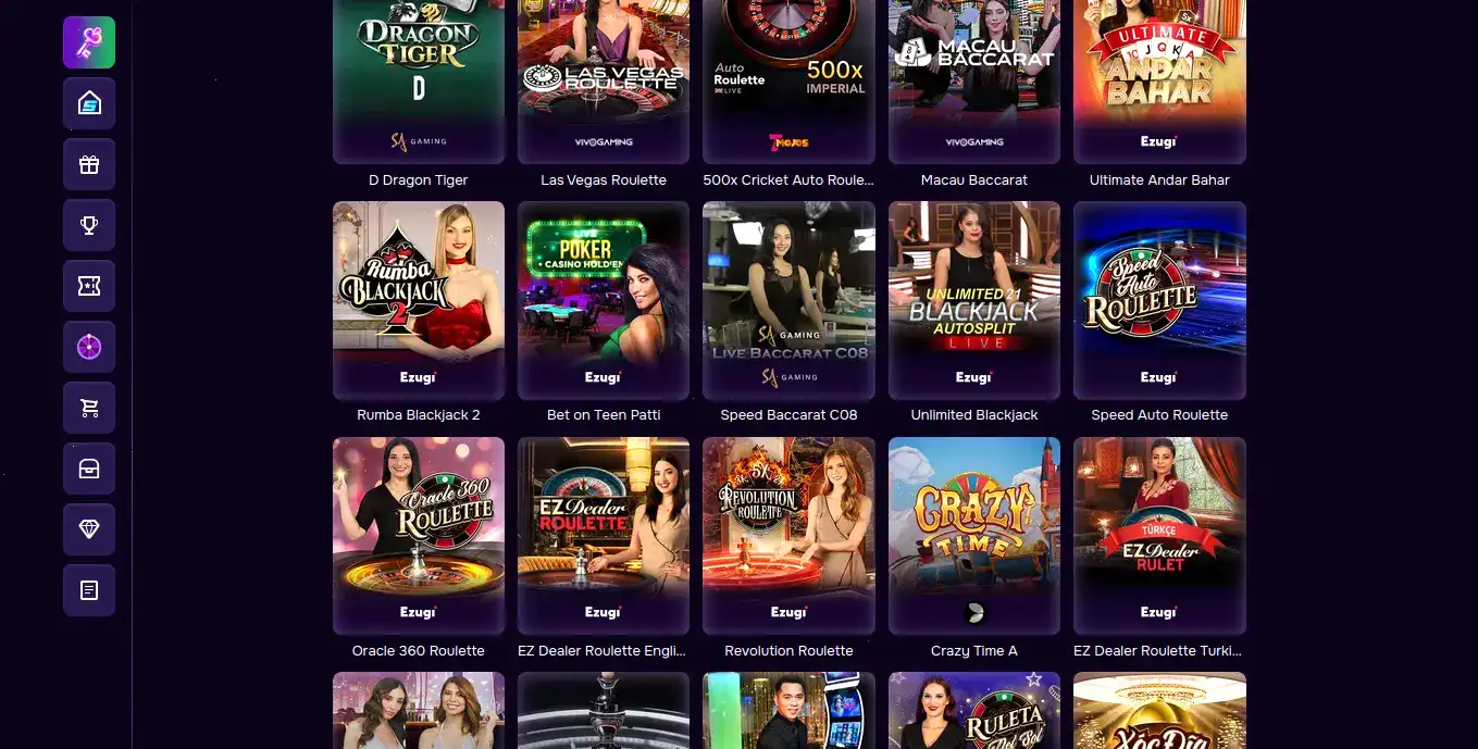 Мобильная версия Clubnika casino с играми